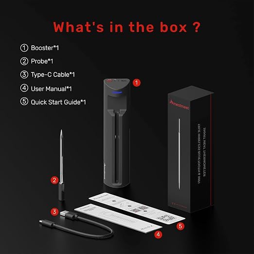 WiFi Wireless Bluetooth Meat Thermometer Digital, Smart AI Powered Cooking - Image 10