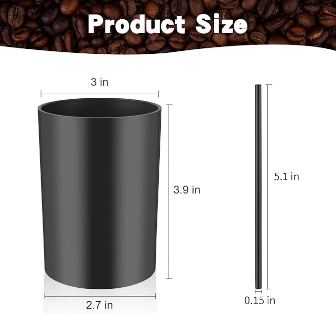 200 Pcs Black Coffee Stirrer and Holder Set Coffee Stir Sticks Coffee Stirrers - Image 2