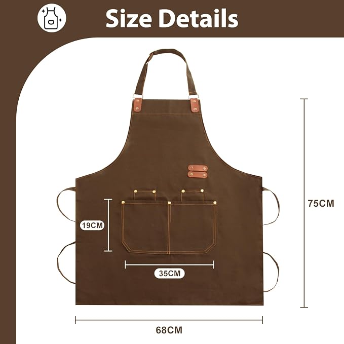 Apron for Men Women, Chef Apron - Image 2