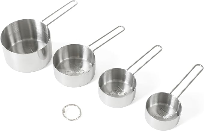 Martha Stewart Richburn 4-Piece Stainless Steel Measuring Cups Set – Durable - Image 4