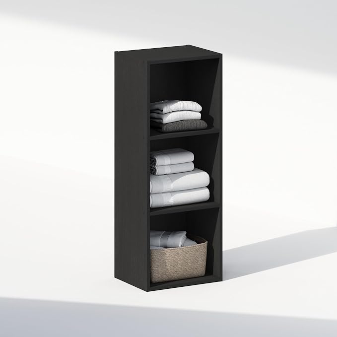 Furinno Reed Closet Organizers and Storage, 3-Tier Closet Organizer, Open Shelf - Image 3