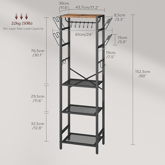 MAHANCRIS 4-Tier Pot Rack, Pots and Pans Organizer - Image 4