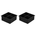 Amazon Basics Large Silicone Square Ice Cube Trays by AmazonBasics