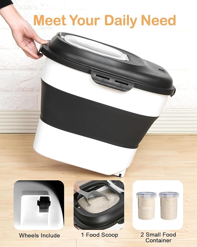 20-50 Lbs Food Storage Containers, Collapsible Rice Container - Image 4