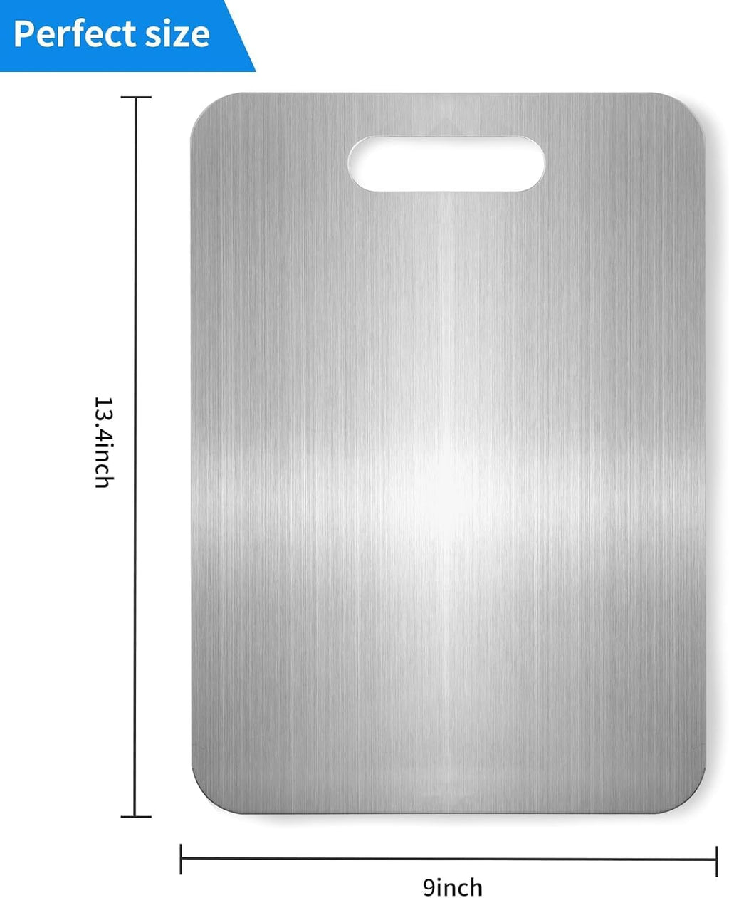Titanium Cutting Boards for Kitchen, Food Grade 304 Stainless Steel