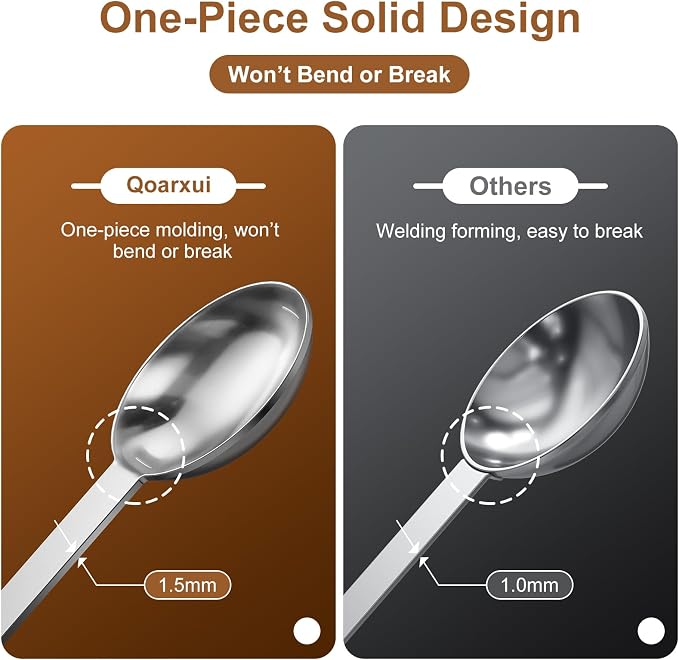 2PCS Coffee Scoop Spoons, 15ML Stainless Steel Measuring Spoons - Image 8