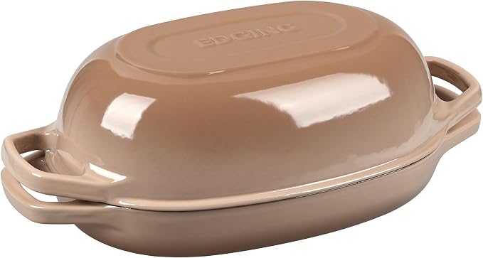 EDGING CASTING Enameled Cast Iron Oval Dutch Oven Pot - Image 4