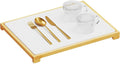 SpaceAid Bamboo Rack Dish Pad, Instant Dry Diatomaceous Earth Mat by SpaceAid