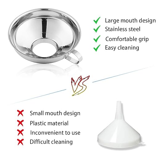 Canning Funnel for Kitchen Use, Wide Mouth Funnel for Mason Jars, Large Canning - Image 4