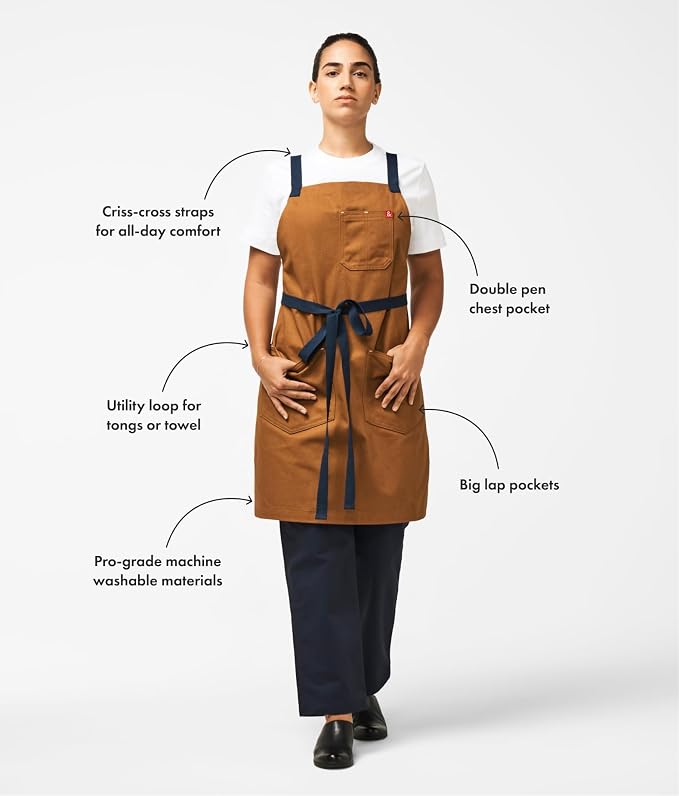 hedley & bennett Crossback Apron - Image 3