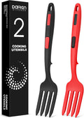 Silicone Flexible Cooking Fork, 11.6 Inch Heat Resistant, Large Non Stick by DaiRenKitchen