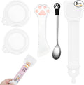 5 PCS Cat Food Can Covers Lids Set, Silicone Pet Food Can Lids by Unknown