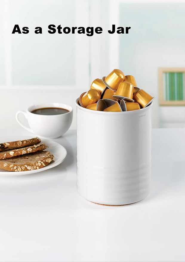 ABRUTY Utensil Holder, 6.7" Ceramic Kitchen Utensil Crock - Image 9