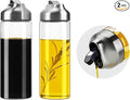 Aelga Olive Oil Dispenser - 14 OZ Glass Oil and Vinegar Dispenser Bottles Set by Aelga