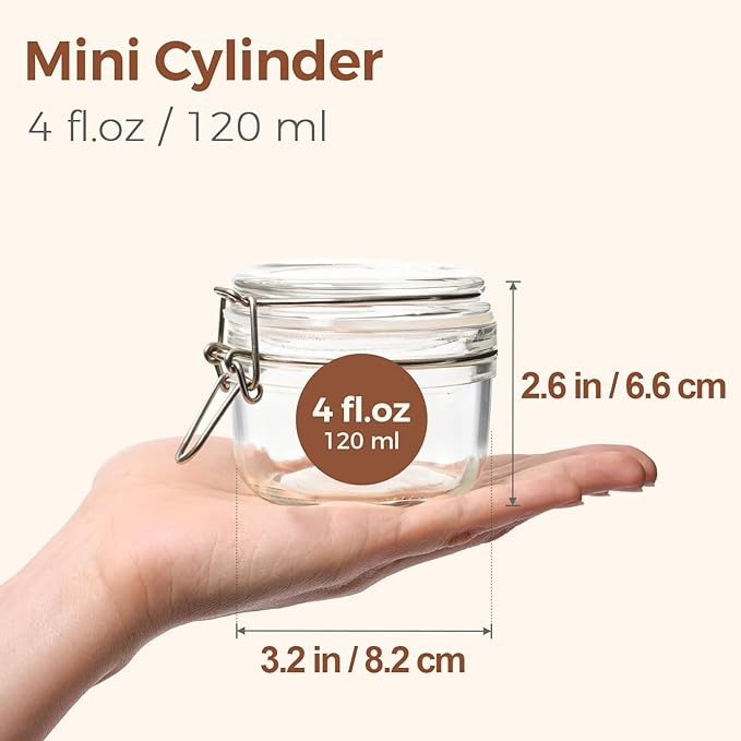 ComSaf 4oz Glass Spice Jars - Image 2