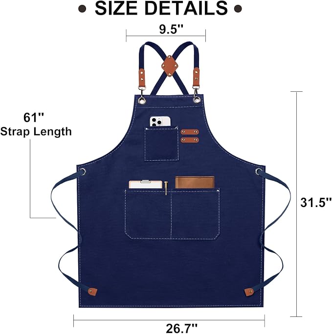 ZOMAO Chef Apron for Women Men - Image 7