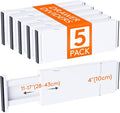 Lifewit 5 Pack 4" High Drawer Dividers 28-43.5cm/11-17" Adjustable Drawer by Lifewit
