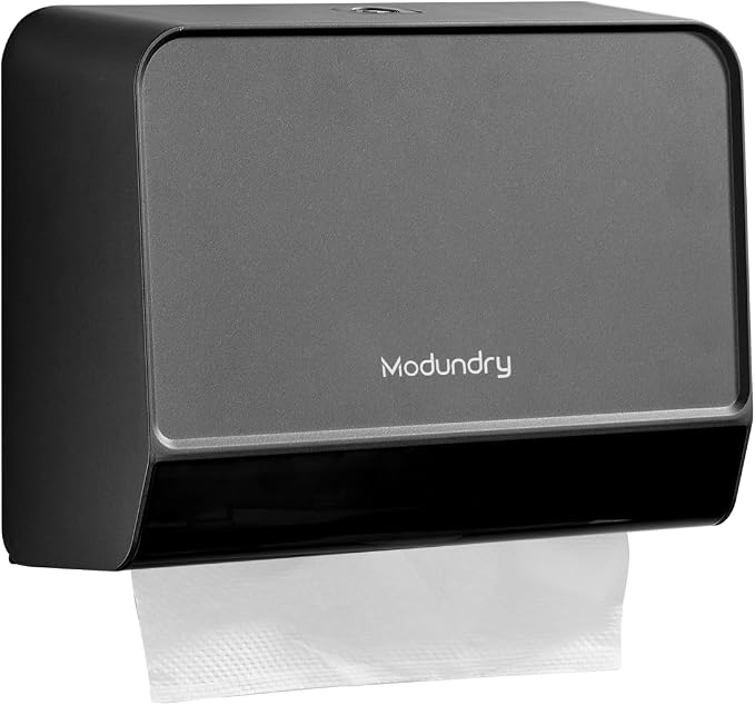 Paper Towel Dispensers Wall Mount, Adhesive/Screws Install, Compact Hand Towel by Modundry