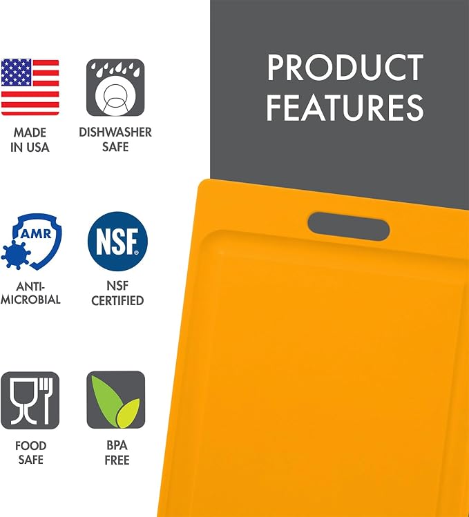 Dexas NSF Certified Polysafe Cutting Board - Image 3
