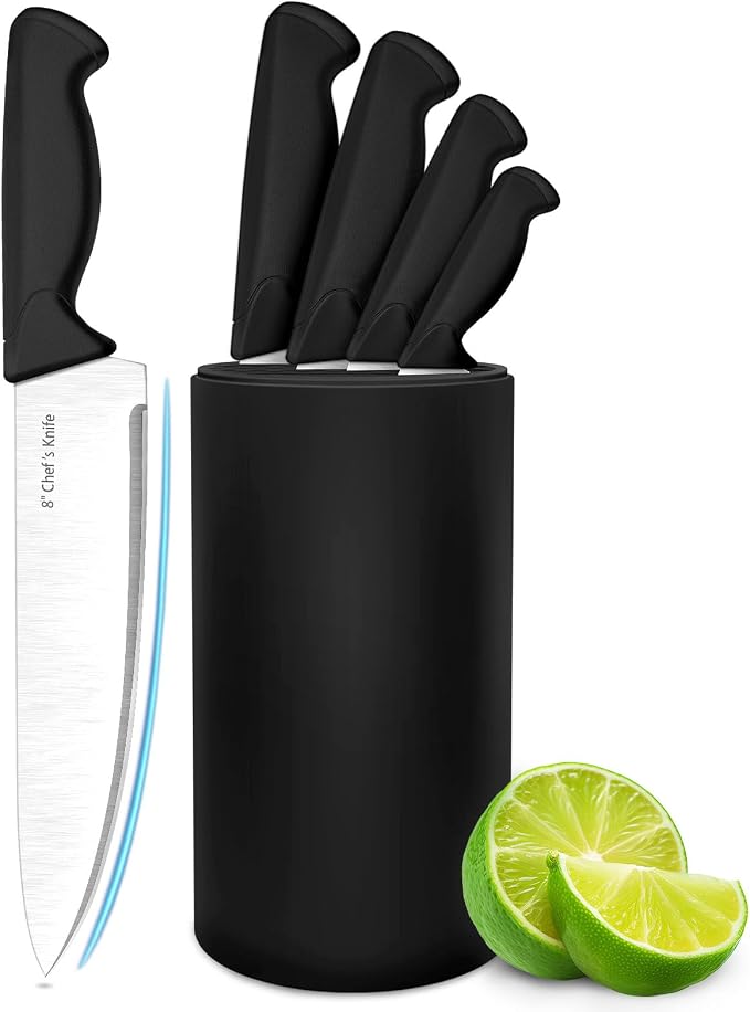 Knife Set, 6-Piece Kitchen Knife Set, German High Carbon Stainless Steel by Unknown