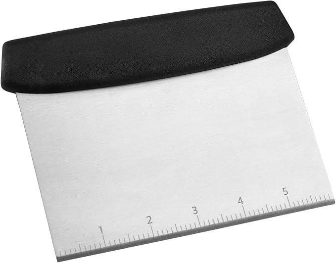 Dough Cutter, 6.6 Inch Stainless Steel Dough Scraper by YIKANGHENG