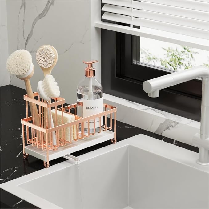 Cisily Sponge Holder for Kitchen Sink, Sink Caddy Organizer - Image 6
