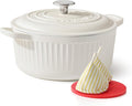 SENSARTE Enameled Cast Iron Dutch Oven Pot by SENSARTE
