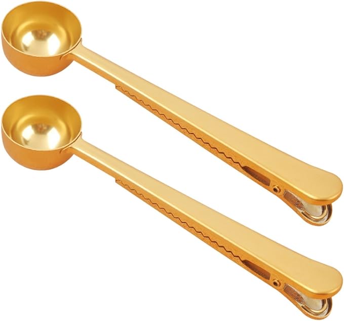 Coffee Scoop, Stainless Steel Golden Multi Function Coffee Measuring - Image 7