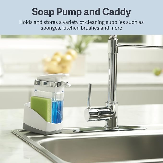 Casabella Sink Sider Solo Soap Pump and Sponge Caddy - Image 2