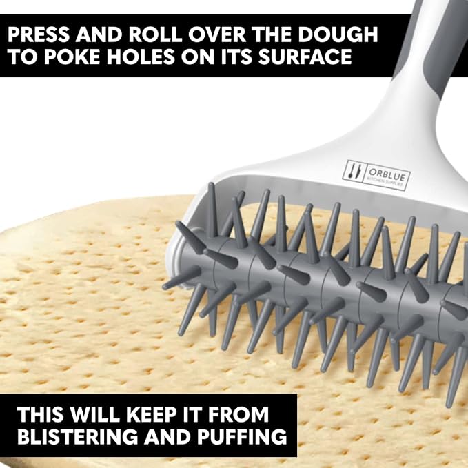 Orblue Pizza Dough Docker, Pastry Roller - Image 2