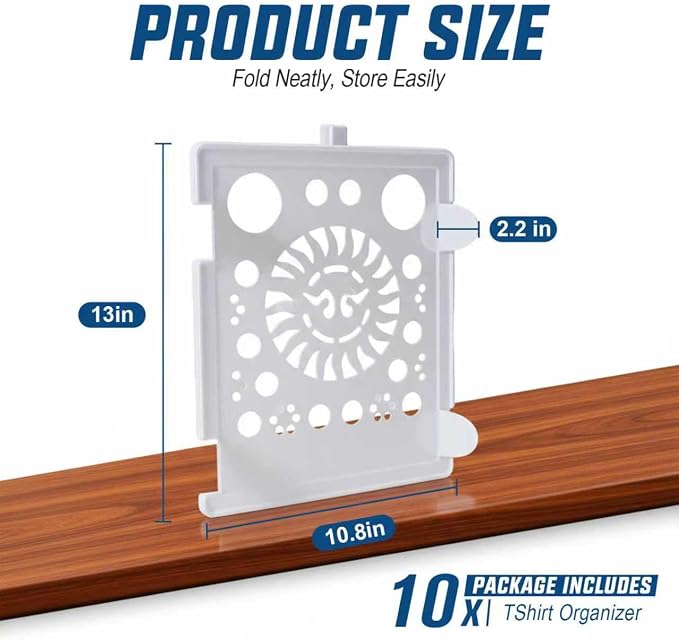 Accenter Tshirt Organizer for Clothes Storage, Stackable Closet Organizer - Image 7