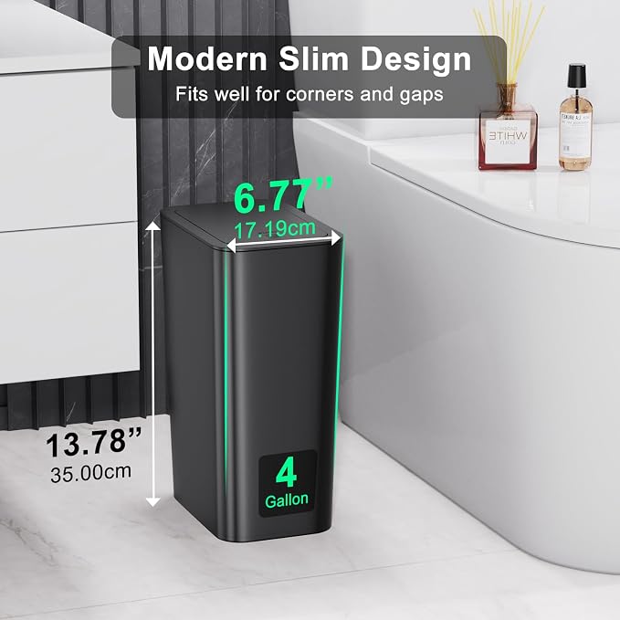 N. NETDOT 3 Pack Small Trash Can - Image 2