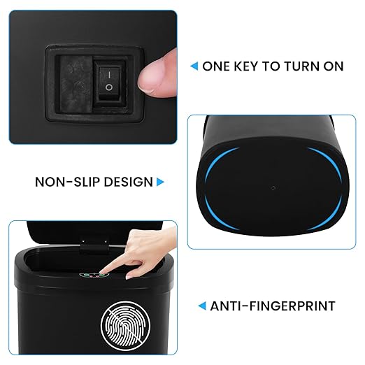 13 Gallon Trash Can | 50L Sensor Automatic Kitchen Trash Can - Image 4