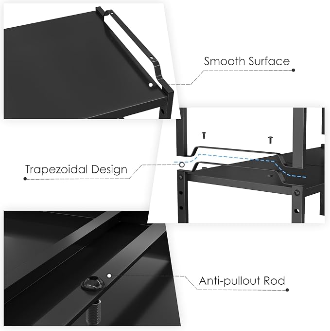 2 Pack 11” Width Expandable Kitchen Cabinet Organizer Shelves, Metal Kitchen - Image 3