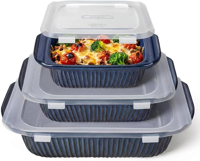 Artena Casserole Dishes For Oven, Ceramic Baking Dish, Large Lasagna Pan by Artena