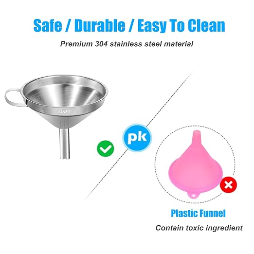 Stainless Steel Kitchen Funnel, 4.3-Inch Food Grade Metal Funnel - Image 5
