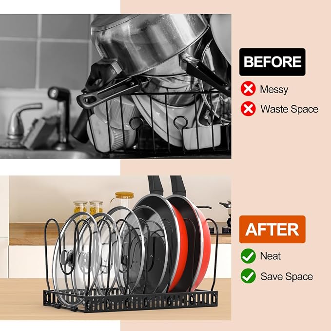 Housolution Pot and Pan Organizer Rack - Image 4