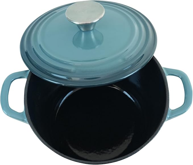 Flavehc Dutch Oven Pot with Lid 1.8 qt Cast Iron Dutch Oven - Image 8