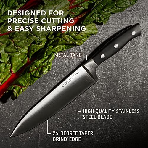 Chicago Cutlery 18-Piece Knife Block Set, Black