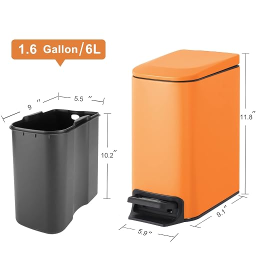 Cesun Small Bathroom Trash Can - Image 6