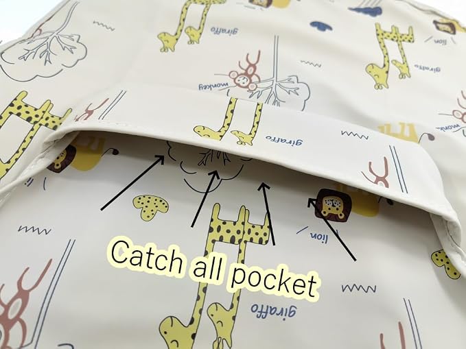 Waterproof Baby Bibs, Infant Toddler Extra Cover Feeding Bib - Image 4