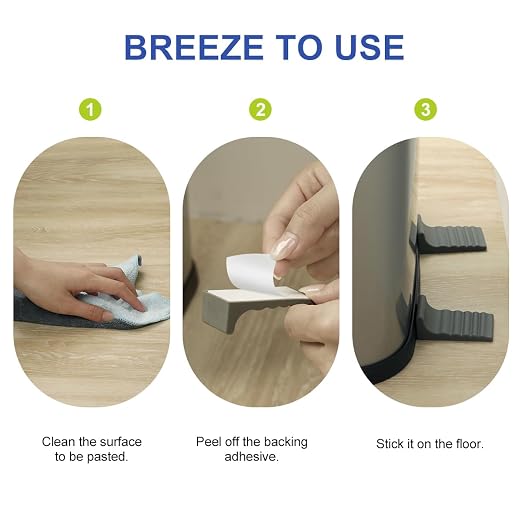 LANMU Trash Can Wall Protector and Stop Moving Backward, Wall Spacer Garbage Bin - Image 5