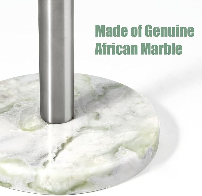 Koville African Marble Paper Towel Holder Countertop, - Image 4