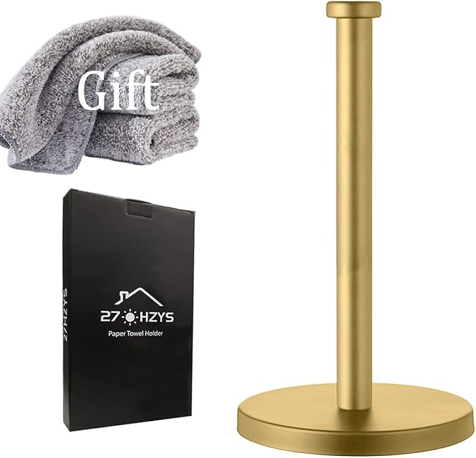 Countertop Gold Paper Towel Holder - Image 3