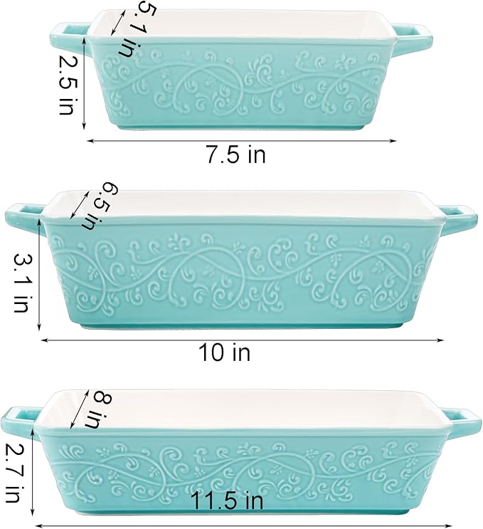 Okllen Set of 3 Casserole Dishes - Image 2