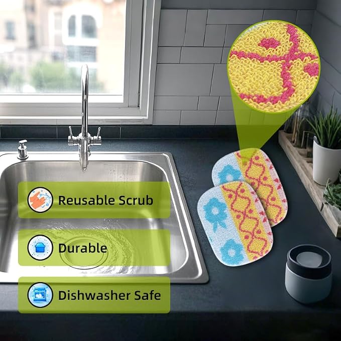 Amarelle Scrub, Eco-Friendly Reusable Dish Scrubbers - Image 7