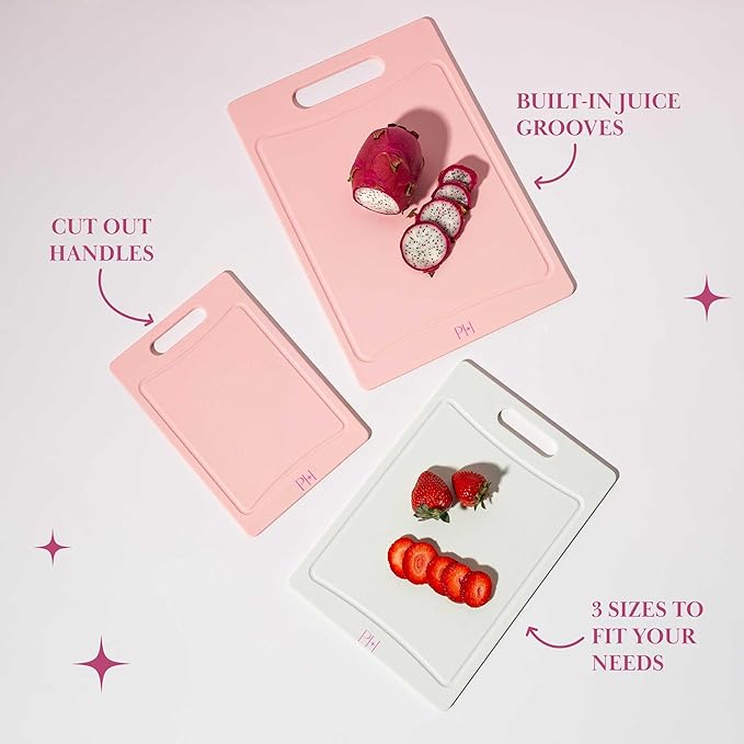 Paris Hilton Cutting Boards, Dual-Sided Cutting Board Set - Image 5