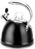 Harriet Whistling Tea Kettle for Stove Top, 2.5 QT Food-Grade Steel