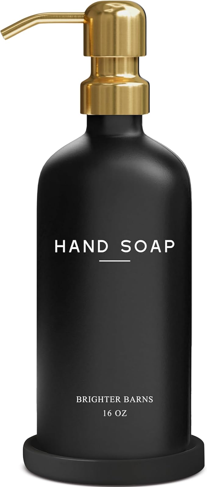 Luxury Glass Hand Soap Dispenser Bathroom Set by Brighter Barns by BrighterBarns