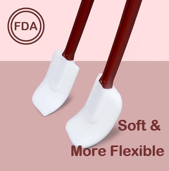 14 INCH Silicone Spatulas Heat Resistant Heavy Duty Rubber Spatulas Commercial - Image 4